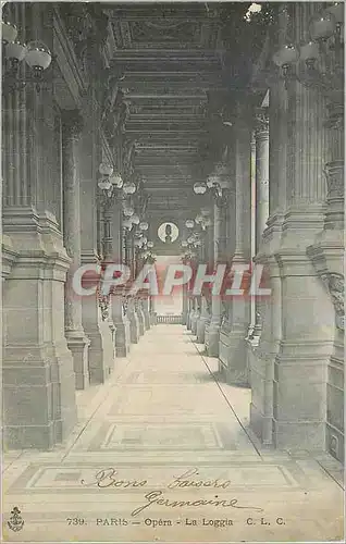 Cartes postales Paris L'Opera La loggia