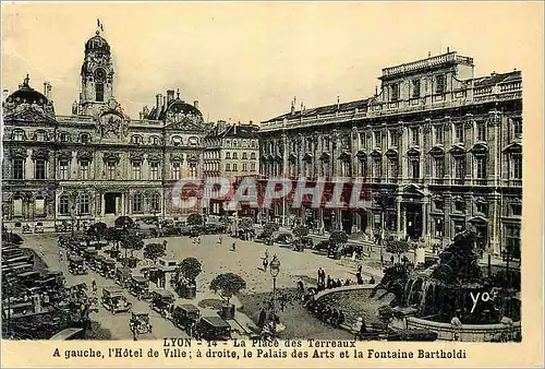 Cartes postales Lyon La Place des Terreaux
