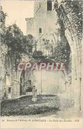 Ansichtskarte AK Ruines de l'Abbaye de Jumieges La Salle des Gardes