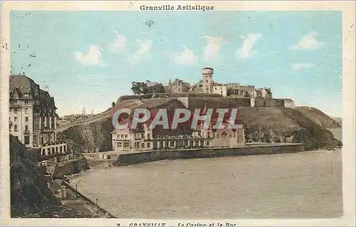Cartes postales Granville Artistique Le Casino et le Roc
