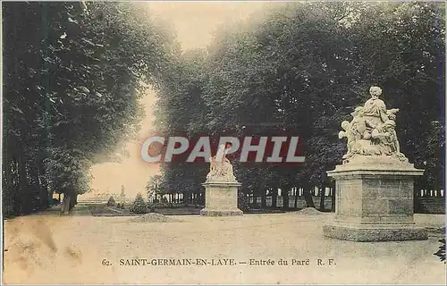 Cartes postales Saint Germain en Laye Entree du Parc