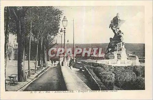 Ansichtskarte AK Angouleme Rempart Desaix et Statue Carnot