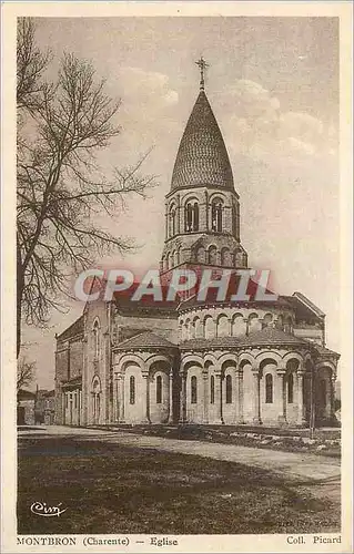 Ansichtskarte AK Montbron (Charente) Eglise