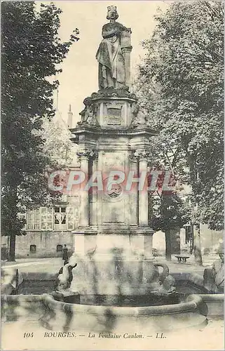 Cartes postales Bourges La Fontaine Caulon