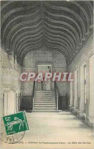 Cartes postales Bourges Interieur de Palais Jacques Coeur La Salle des Gardes