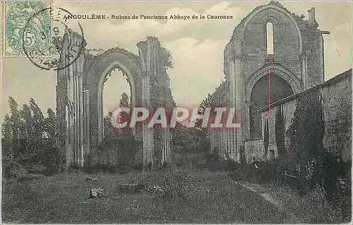 Cartes postales Angouleme Ruines de l'ancienne Abbaye de la Couronne