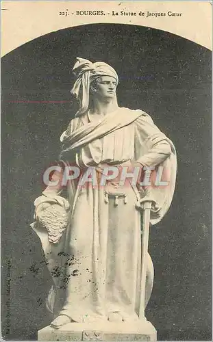 Cartes postales Bourges La Statue de Jacques Coeur