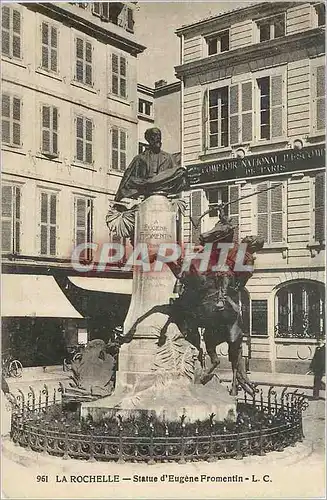 Ansichtskarte AK La Rochelle Statue d'Eugene Fromentin