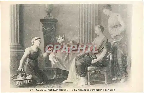 Cartes postales Palais de Fontainebleau La Marchande d'Amour