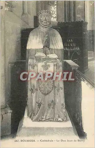 Cartes postales Bourges Cathedrale Le Duc Jean de Berry