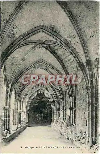 Ansichtskarte AK Abbaye de Saint Wandrille Le Cloitre