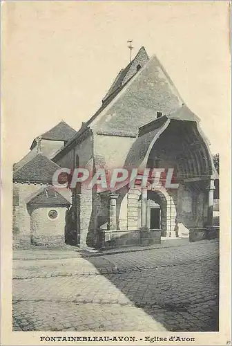 Ansichtskarte AK Fontainebleau Avon Eglise d'Avon