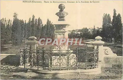 Cartes postales Ruelle (Charente) Buste de Montalembert Createur de la Fonderie de Canons