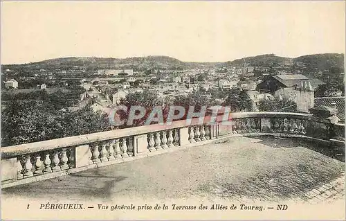 Ansichtskarte AK Perigueux Vue Generale prise de la Terrasse des Allees de Tourny