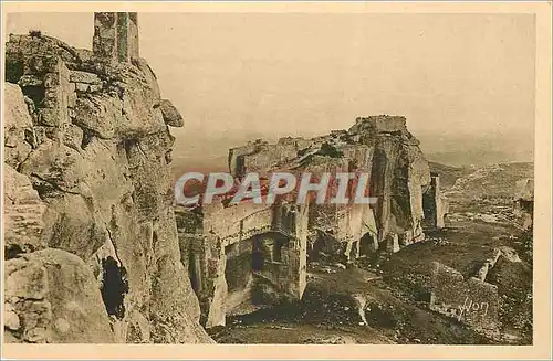 Ansichtskarte AK Les Baux (B du R) La Douce France Ruines du Chateau Feodal