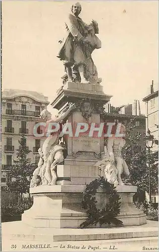 Cartes postales Marseille La Statue de Puget