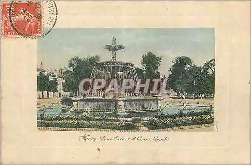 Cartes postales Nancy Place Carnot et Cours Leopold