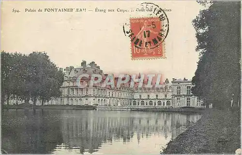 Cartes postales Palais de Fontainebleau Etang aux Carpes