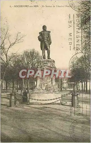 Cartes postales Rochefort sur Mer Statue de l'Amiral Pottier