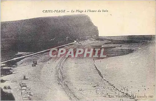 Cartes postales Criel Plage La Plage a l'Heure du Bain