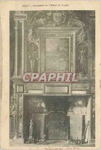 Cartes postales Dijon Cheminee de l'Hotel de Vogue