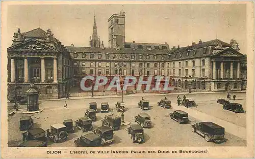 Ansichtskarte AK Dijon L'Hote de Ville (Ancien Palais des Ducs de Bourgogne) Automobile