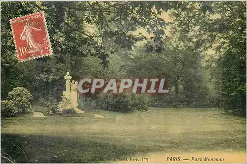 Cartes postales Paris Parc Monceau