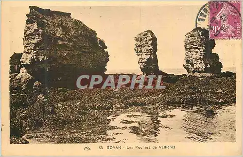 Cartes postales Royan Les Rochers de Vallieres
