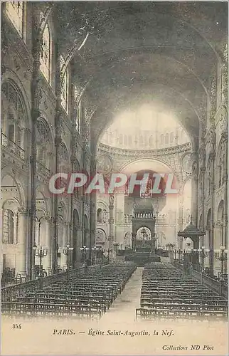 Cartes postales Paris Eglise Saint Augustin La Nef