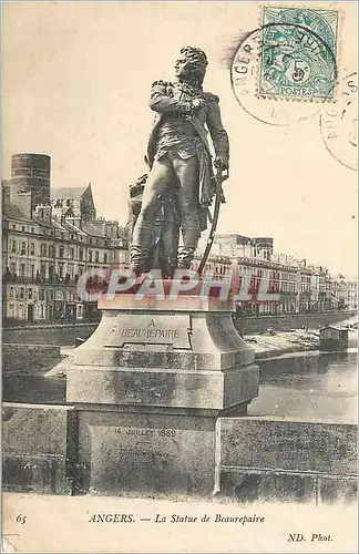 Cartes postales Angers La Statue de Beaurepaire