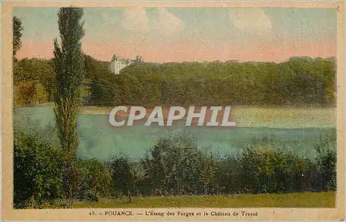 Ansichtskarte AK Pouance L'Etang et Chateau de Tresse