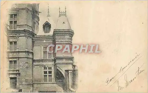 Cartes postales Angers Hotel (carte 1900�