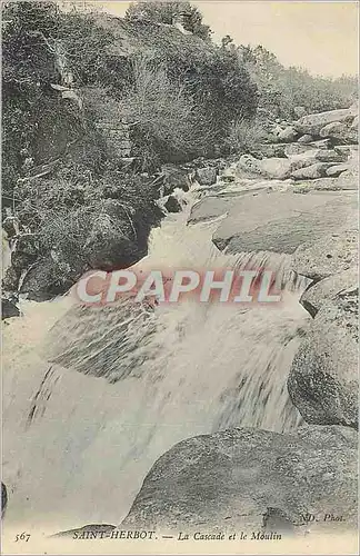 Ansichtskarte AK Saint Herbot La Cascade et le Moulin