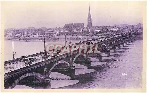 Cartes postales Bordeaux Le Pont sur la Garone