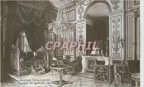 Ansichtskarte AK Palais de Fontainebleau Chambre de Napoleon 1er