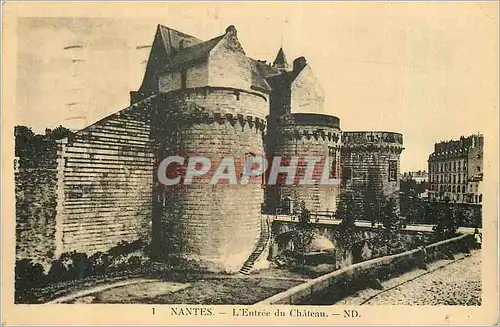 Cartes postales Nantes L'Entree du Chateau