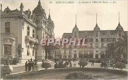 Cartes postales Monte Carlo Le Casino et l'Hotel de Paris