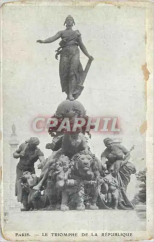 Ansichtskarte AK Paris Le Triomphe de la Republique