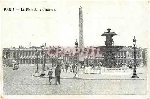 Cartes postales Paris La Place de la Concorde