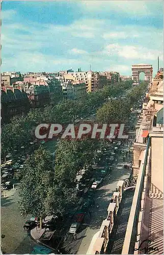 Cartes postales moderne Paris L'Avenue des Champs Elysees Au Fond l'Arc de Triomphe de l'Etoile