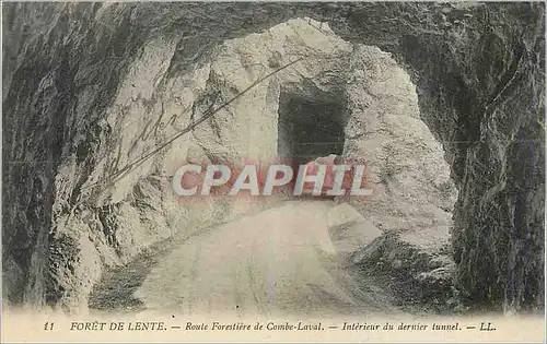 Ansichtskarte AK Foret de Lente Route Forestiere de Combe Laval Interieur du Dernier Tunel