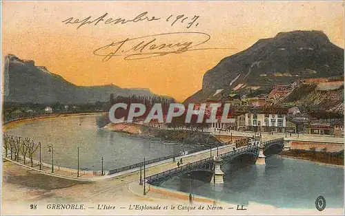Cartes postales Grenoble L'Isere L'Esplanade et le Casque de Neron