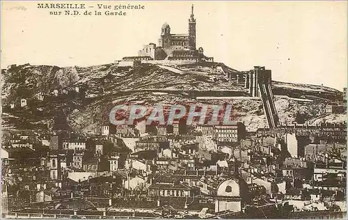 Cartes postales Marseille Vue Generale sur N D de la Garde