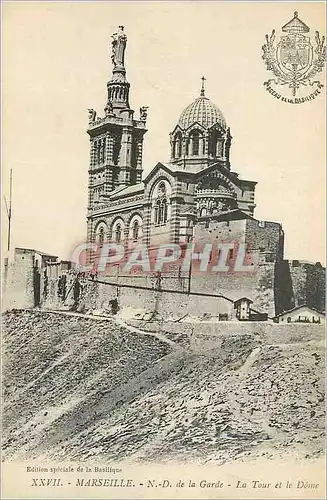 Cartes postales Marseille N D de la Garde La Tour et le Dome