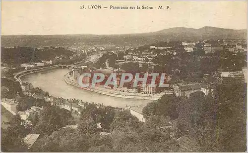 Cartes postales Lyon Panorama sur la Saone