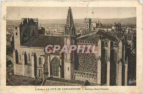 Ansichtskarte AK L'Aude La Cite de Carcassonne Basilique Saint Nazaire