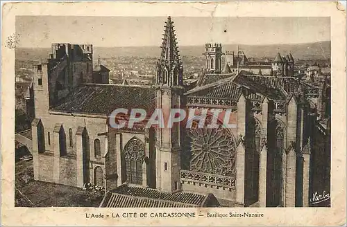 Cartes postales L'Aude La Cite de Carcassonne Basilique Saint Nazaire