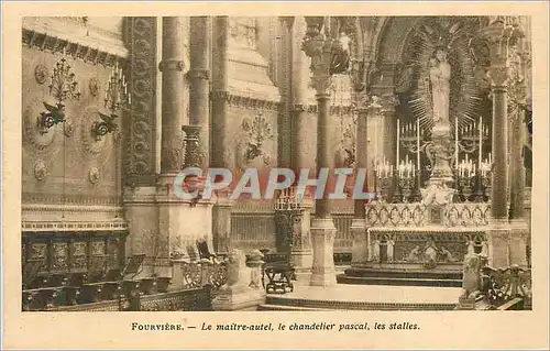 Cartes postales Fourviere Le Maitre Autel Le Chandelier Pascal Les Stalles