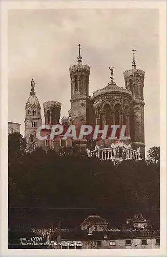 Cartes postales moderne Lyon Notre Dame de Fourviere