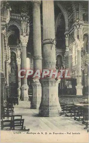 Cartes postales Lyon Basilique de Notre Dame de Fourviere Nef laterale